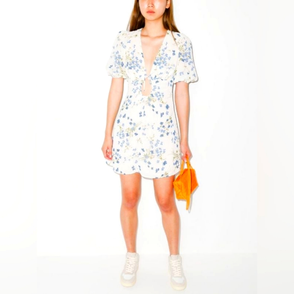 Reformation Cressida Floral Print Dress Claritas NWT